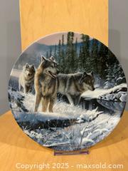 MaxSold Auction: WINTER TRAVELERS Plate Call of the Wilderness Kevin Daniel Wolves Wolf - Kingston (Ontario, Canada) SELLER MANAGED Downsizing Online Auction - Crossfield Avenue
