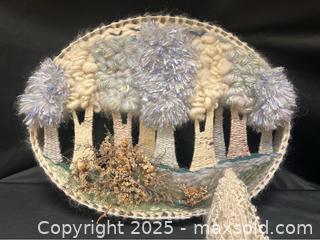 MaxSold Auction: Textured Woven Trees of Life Fiber Art – Boho Forest Wall Décor - Campbell (California, USA) SELLER MANAGED Downsizing Online Auction - Dell Avenue