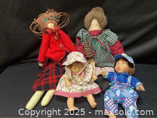 MaxSold Auction: Vintage Porcelain & Cloth Doll Lot – 5 Dolls - Campbell (California, USA) SELLER MANAGED Downsizing Online Auction - Dell Avenue
