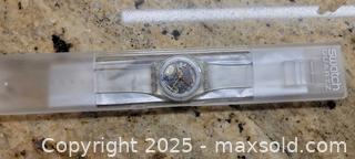 MaxSold Auction: Swatch watch from Switzerland first release 1985 - Toronto (Ontario, Canada) SELLER MANAGED Downsizing Online Auction - Stibbard Avenue