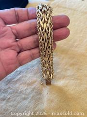 MaxSold Auction: 14K Yellow Gold Woven Multi-Strand Bracelet B - Los Angeles (California, USA) Estate Sale Online Auction - La Castana Drive
