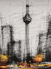 MaxSold Auction: Elena Vaisman – “City in Motion” – Original Mixed Media on Textured Art Paper – 18" x 24" (2025) - Brantford (Ontario, Canada) SELLER MANAGED Downsizing Online Auction - Harriett Street