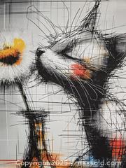 MaxSold Auction: Elena Vaisman – “Curious Scent” – Original Mixed Media on Textured Art Paper – 18" x 24" (2025) - Brantford (Ontario, Canada) SELLER MANAGED Downsizing Online Auction - Harriett Street