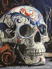 MaxSold Auction: Elena Vaisman – “Eternal Bloom 1” – Original Mixed Media on Textured Art Paper – 18" x 24" (2025) - Brantford (Ontario, Canada) SELLER MANAGED Downsizing Online Auction - Harriett Street