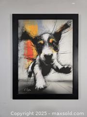 MaxSold Auction: Elena Vaisman – “Run to Happiness” – Original Mixed Media on Textured Art Paper – 18" x 24" (2025) - Brantford (Ontario, Canada) SELLER MANAGED Downsizing Online Auction - Harriett Street