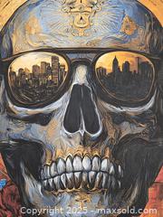 MaxSold Auction: Elena Vaisman – “Skull” – Original Mixed Media on Textured Art Paper – 18" x 24" (2025) - Brantford (Ontario, Canada) SELLER MANAGED Downsizing Online Auction - Harriett Street