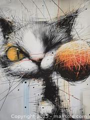 MaxSold Auction: Elena Vaisman – “Tangled in Joy” – Original Mixed Media on Textured Art Paper – 18" x 24" (2025) - Brantford (Ontario, Canada) SELLER MANAGED Downsizing Online Auction - Harriett Street