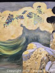 MaxSold Auction: Elena Vaisman – “The Golden Passage” – Original Mixed Media on Textured Art Paper – 18" x 24" (2025) - Brantford (Ontario, Canada) SELLER MANAGED Downsizing Online Auction - Harriett Street