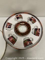 MaxSold Auction: 6-Piece Espresso Cup & Saucer Set in Decorative Coffee Tin - Vancouver (British Columbia, Canada) SELLER MANAGED Reseller Online Auction - East 7th Avenue (STORAGE)