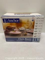 MaxSold Auction: Anchor Hocking Oven Basics 11-Piece Glass Bakeware Set - Vancouver (British Columbia, Canada) SELLER MANAGED Reseller Online Auction - East 7th Avenue (STORAGE)