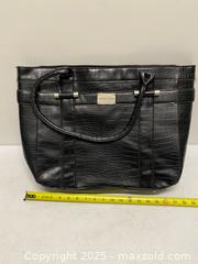 MaxSold Auction: Black Croc-Embossed Tote Bag - Vancouver (British Columbia, Canada) SELLER MANAGED Reseller Online Auction - East 7th Avenue (STORAGE)