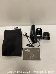 MaxSold Auction: Braun Rechargeable Beard & Hair Trimmer Kit w/ Guards, Case & Manual  - Vancouver (British Columbia, Canada) SELLER MANAGED Reseller Online Auction - East 7th Avenue (STORAGE)