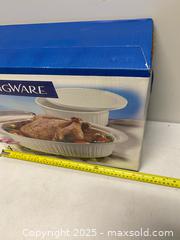 MaxSold Auction: CorningWare French White 4-Piece Bake & Serve Roaster Set w/ Lids – In Box - Vancouver (British Columbia, Canada) SELLER MANAGED Reseller Online Auction - East 7th Avenue (STORAGE)