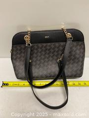 MaxSold Auction: DKNY Logo Shoulder Tote with Chain Handles - Vancouver (British Columbia, Canada) SELLER MANAGED Reseller Online Auction - East 7th Avenue (STORAGE)