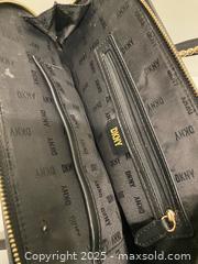 MaxSold Auction: DKNY Logo Shoulder Tote with Chain Handles - Vancouver (British Columbia, Canada) SELLER MANAGED Reseller Online Auction - East 7th Avenue (STORAGE)