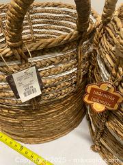 MaxSold Auction: Handcrafted Indonesian Woven Basket Set - Vancouver (British Columbia, Canada) SELLER MANAGED Reseller Online Auction - East 7th Avenue (STORAGE)