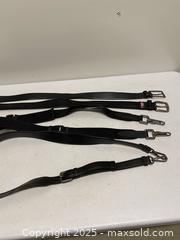MaxSold Auction: Hugo Boss Black Leather Belts & Shoulder Straps – Lot of 4  - Vancouver (British Columbia, Canada) SELLER MANAGED Reseller Online Auction - East 7th Avenue (STORAGE)