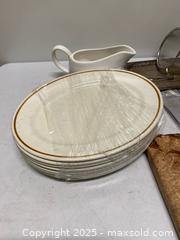 MaxSold Auction: Large Mixed Kitchen Lot: Cutting Utensil, Farberware Block, Churchill Plates & More - Vancouver (British Columbia, Canada) SELLER MANAGED Reseller Online Auction - East 7th Avenue (STORAGE)