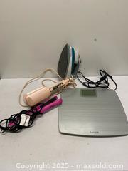 MaxSold Auction: Lot of Household Appliances – Iron, Hair Tools & Digital Scale  - Vancouver (British Columbia, Canada) SELLER MANAGED Reseller Online Auction - East 7th Avenue (STORAGE)