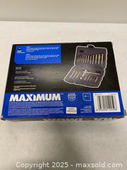 MaxSold Auction: Maximum 20-Piece Titanium-Coated Tap Set – Metric & SAE with Case  - Vancouver (British Columbia, Canada) SELLER MANAGED Reseller Online Auction - East 7th Avenue (STORAGE)