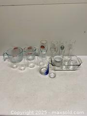 MaxSold Auction: Mixed Glassware Lot – Pyrex Measuring Cups, Beer & Wine Glasses - Vancouver (British Columbia, Canada) SELLER MANAGED Reseller Online Auction - East 7th Avenue (STORAGE)