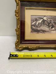 MaxSold Auction: Ornate Gilt Framed Vintage Horse Racing Print - Vancouver (British Columbia, Canada) SELLER MANAGED Reseller Online Auction - East 7th Avenue (STORAGE)