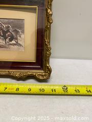 MaxSold Auction: Ornate Gilt Framed Vintage Horse Racing Print - Vancouver (British Columbia, Canada) SELLER MANAGED Reseller Online Auction - East 7th Avenue (STORAGE)