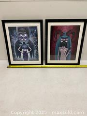 MaxSold Auction: Pair of Framed Art Prints by Megan Majewski (“Black Raveness” & “Rae”) - Vancouver (British Columbia, Canada) SELLER MANAGED Reseller Online Auction - East 7th Avenue (STORAGE)