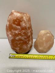 MaxSold Auction: Pair of Natural Himalayan Salt Tea Light Lamps - Vancouver (British Columbia, Canada) SELLER MANAGED Reseller Online Auction - East 7th Avenue (STORAGE)