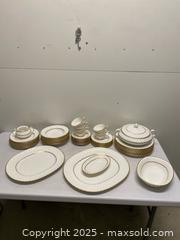 MaxSold Auction: Royal Albert “Orleana” Fine Bone China Dinnerware Set – England  - Vancouver (British Columbia, Canada) SELLER MANAGED Reseller Online Auction - East 7th Avenue (STORAGE)