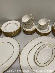 MaxSold Auction: Royal Albert “Orleana” Fine Bone China Dinnerware Set – England  - Vancouver (British Columbia, Canada) SELLER MANAGED Reseller Online Auction - East 7th Avenue (STORAGE)