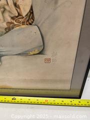 MaxSold Auction: Vintage Asian Lady Advertising Art Print in Frame - Vancouver (British Columbia, Canada) SELLER MANAGED Reseller Online Auction - East 7th Avenue (STORAGE)