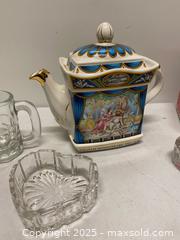MaxSold Auction: Vintage Decorative Lot – Sadler Shakespeare Teapot, Cow Mug & Glassware - Vancouver (British Columbia, Canada) SELLER MANAGED Reseller Online Auction - East 7th Avenue (STORAGE)