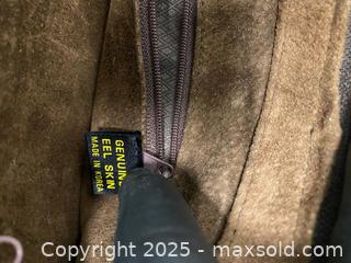 MaxSold Auction: Vintage Genuine Eel Skin Leather Shoulder Bag – Brown/Black - Vancouver (British Columbia, Canada) SELLER MANAGED Reseller Online Auction - East 7th Avenue (STORAGE)