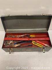 MaxSold Auction: Vintage Sears Craftsman Metal Toolbox w/ Mixed Hand Tools - Vancouver (British Columbia, Canada) SELLER MANAGED Reseller Online Auction - East 7th Avenue (STORAGE)