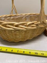MaxSold Auction: Wicker Basket, Floral Serving Tray & 2 Coca-Cola Glasses - Vancouver (British Columbia, Canada) SELLER MANAGED Reseller Online Auction - East 7th Avenue (STORAGE)