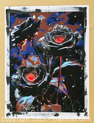 MaxSold Auction: Blood Petals II - Original Mixed Media Floral Painting, 24" x 18" by Tadas Zaicikas (TedyZet) - Toronto (Ontario, Canada) SELLER MANAGED Downsizing Online Auction - Harbord Street