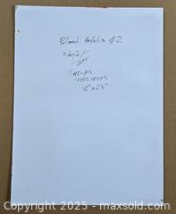 MaxSold Auction: Blood Petals II - Original Mixed Media Floral Painting, 24" x 18" by Tadas Zaicikas (TedyZet) - Toronto (Ontario, Canada) SELLER MANAGED Downsizing Online Auction - Harbord Street