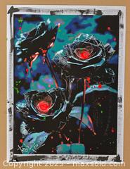 MaxSold Auction: Blood Petals III - Original Mixed Media Floral Painting, 24" x 18" by Tadas Zaicikas (TedyZet) - Toronto (Ontario, Canada) SELLER MANAGED Downsizing Online Auction - Harbord Street