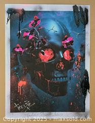 MaxSold Auction: Blooming Bones II - Original Mixed Media still life, 24"x18” by Tadas Zaicikas (TedyZet) - Toronto (Ontario, Canada) SELLER MANAGED Downsizing Online Auction - Harbord Street