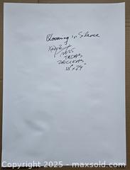 MaxSold Auction: Blooming in Silence - Original Mixed Media Floral Painting, 24" x 18" by Tadas Zaicikas (TedyZet) - Toronto (Ontario, Canada) SELLER MANAGED Downsizing Online Auction - Harbord Street