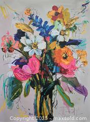 MaxSold Auction: Blossoms in Motion - Original Mixed Media Floral painting, 24" x 18" by Tadas Zaicikas (TedyZet) - Toronto (Ontario, Canada) SELLER MANAGED Downsizing Online Auction - Harbord Street