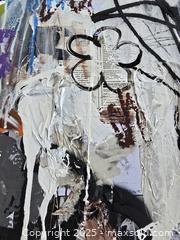 MaxSold Auction: Concrete Bloom - Original Mixed Media Abstract, 24" x 18" by Tadas Zaicikas (TedyZet) - Toronto (Ontario, Canada) SELLER MANAGED Downsizing Online Auction - Harbord Street