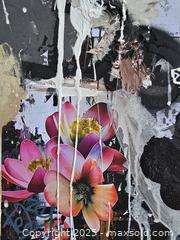 MaxSold Auction: Concrete Bloom - Original Mixed Media Abstract, 24" x 18" by Tadas Zaicikas (TedyZet) - Toronto (Ontario, Canada) SELLER MANAGED Downsizing Online Auction - Harbord Street