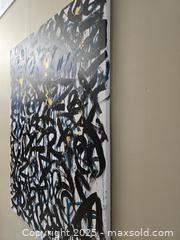 MaxSold Auction: Drawing Love No. 30 - Original Mixed Media graffiti based art, 38” x 30" by  Tadas Zaicikas (TedyZet) - Toronto (Ontario, Canada) SELLER MANAGED Downsizing Online Auction - Harbord Street