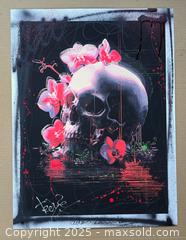 MaxSold Auction: Floral Requiem - Original Mixed Media still life, 24"x18” by Tadas Zaicikas (TedyZet) - Toronto (Ontario, Canada) SELLER MANAGED Downsizing Online Auction - Harbord Street