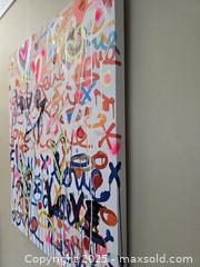 MaxSold Auction: Love Wall No. 39 - Original Mixed Media graffiti based art, 36” x 30" by Tadas Zaicikas (TedyZet) - Toronto (Ontario, Canada) SELLER MANAGED Downsizing Online Auction - Harbord Street