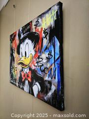 MaxSold Auction: Money Mood - Original Mixed Media Portrait, 18&#34; x 24” by Tadas Zaicikas (TedyZet) - Toronto (Ontario, Canada) SELLER MANAGED Downsizing Online Auction - Harbord Street