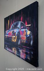 MaxSold Auction: Neon Speed- Original Mixed Media Portrait, 18" x 24” by Tadas Zaicikas (TedyZet) - Toronto (Ontario, Canada) SELLER MANAGED Downsizing Online Auction - Harbord Street