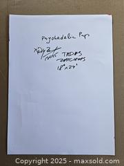 MaxSold Auction: Psychadelic Pup - Original Mixed Media portrait of dog, 24" x 18" by Tadas Zaicikas (TedyZet) - Toronto (Ontario, Canada) SELLER MANAGED Downsizing Online Auction - Harbord Street